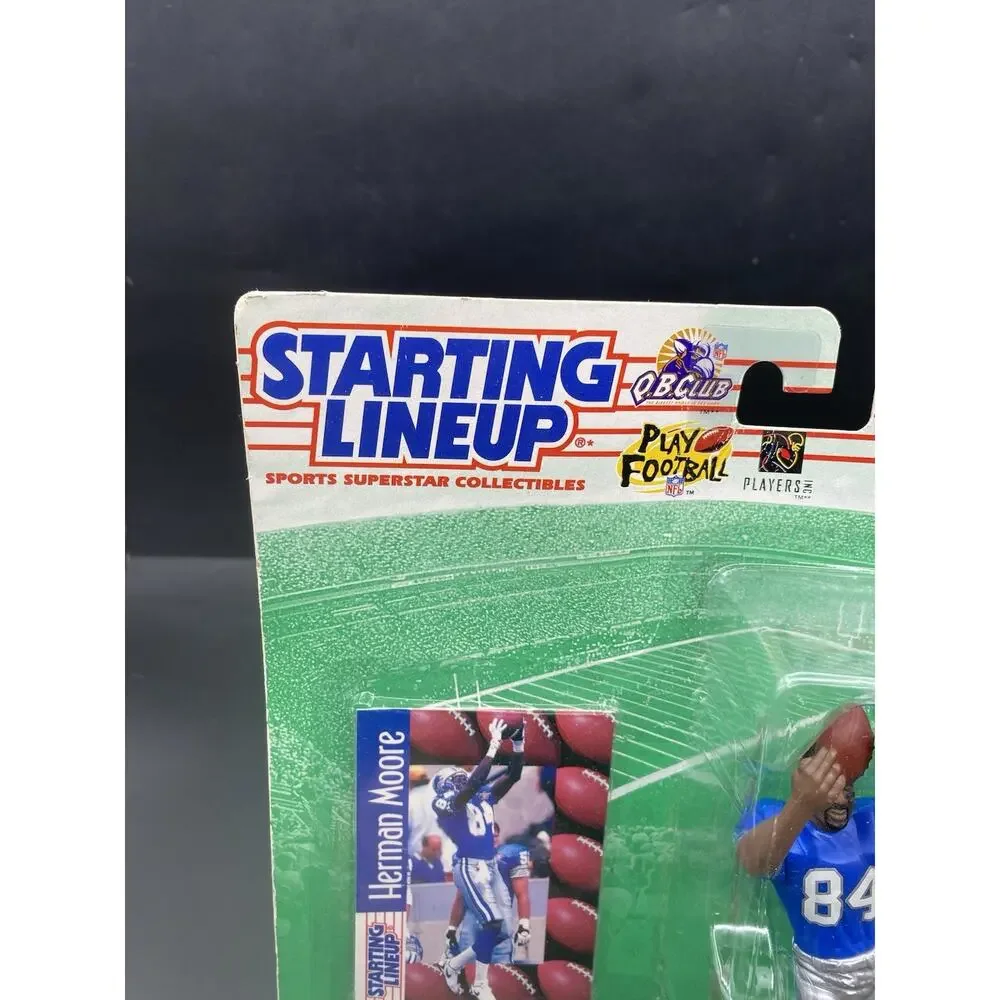 1997 Starting Lineup Action Figure with Card: Herman Moore - Detroit Lions